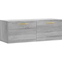 vidaXL Wandschrank Grau Sonoma 100x36,5x35 cm Holzwerkstoff
