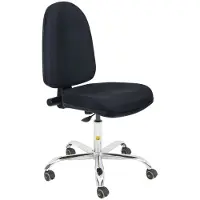 Wetec Drehstuhl Standard, mit Rollen, ESD, 480-610 mm, schwarz (Antistatisch)