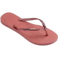 Havaianas Flip Flops Kinder Slim Glitter II Canyon Clay-Schuhgröße 27 - 28