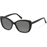Rodenstock 3323 Damen-Sonnenbrille Vollrand Butterfly Kunststoff-Gestell, schwarz