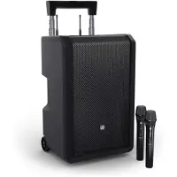 LD Systems ANNY 10 HHD 2 B6 - 10" Mobiler Bluetooth PA-Lautsprecher mit Akku, Mixer und 2x Funkmikrofon