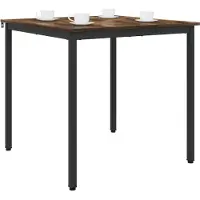 vidaXL Esstische 80 x 80 x 75 cm Holzwerkstoff Räuchereiche