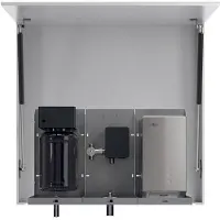 Nofer VELOX Spiegelschrank 100cm mit automatischem Seifenspender, Wasserhahn und Händetrockner