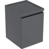 Geberit Renova Plan Seitenschrank, mit einer Schublade, 40x55x44,5cm, 501.913.JK.1, Farbe: lava / lackiert matt