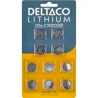 Deltaco battery - 10 x CR2032 - Li