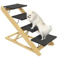 PawHut 2 in 1 Hundetreppe 4 Stufig