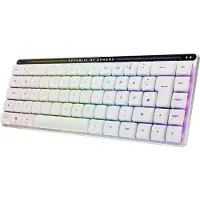 Asus ROG Falchion RX Low Profile, Verkabelt & Kabellos, USB + RF Wireless + Bluetooth, Optischer Schlüsselschalter, QWERTZ, RGB-LED, Weiß