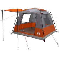 vidaXL Partyzelt 10 Personen Grau und Orange
