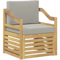 vidaXL Outdoor-Sofa Polyester Weiß