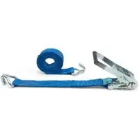 Dolezych Spanngurt DoZurr 4000, mit Haken & Ratsche, 8m x 50mm, blau, Zurrkraft bis 4000kg
