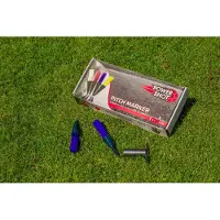 Powershot Netsportique POWERMARKERS blau - 25er-Set - Spielfeldmarkierungshilfe - Inklusive Schraubwerkzeug - Fußballmarkierung