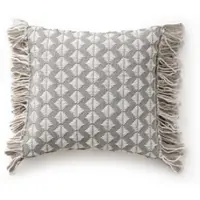 Benuta Pure In- & Outdoor Kissen Morty Grau 40x40 cm - Teppich für Balkon, Terrasse & Garten