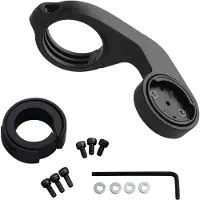 Kwmobile Halter für Bryton Rider Halterung - Bryton Halterung Fahrrad - GPS Radcomputer Fahrradhalterung Kunststoff - Fahrradcomputer Mount Schwarz