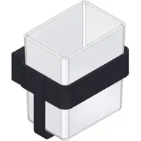 Giese Gifix Tono Glashalter 39010-14 Wandmodell, schwarz matt