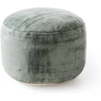 Benuta Pure - Pouf Nova Hellgrün 55x55x30 cm