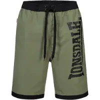 Lonsdale Boardshorts "CLENNELL", Herren, Gr. 3XL, N-Gr, grün (khaki), Obermaterial: 100% Polyester. Futter: 100% Polyester, bequem, Hosen Boardshorts, Badeshorts, Innenhose aus Mesh