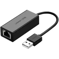 UGREEN externe Netzwerkkarte RJ45 - USB 2.0 100 Mbps Ethernet schwarz (CR110 20254)