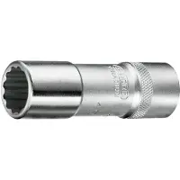 Gedore Steckschlüsseleinsatz D 19 L 1/2 Zoll 12-kant SW 12mm L.77mm