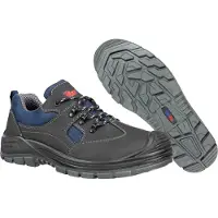 Footguard Sicherheitsschuhe Safe Low S3 SRC Schwarz-Blau-43