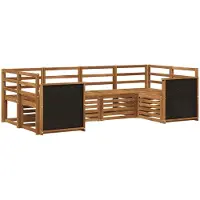 vidaXL Outdoor-Sofagarnitur 5 stk. Natur Massivholz Akazie