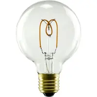 Segula LED Soft Globe 80 klar E27 3,2W 2200K dimmbar