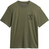 Superdry für Herren. M1012210A Merchant Store Grafik-T-Shirt grün (M), Lässig, Baumwolle, Kurzarm
