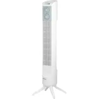 Ardes AR5T802 Oszillierender weißer Turm-Bodenventilator mit Zeitschaltuhr