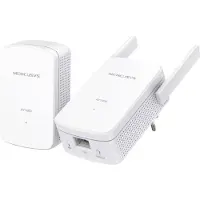 Mercusys MP510 KIT V1 - Powerline-Adapter-Kit 1GbE, HomePlug AV (HPAV), HomePlug AV (HPAV) 2.0 - an Wandsteckdose anschließbar (Packung mit 2)