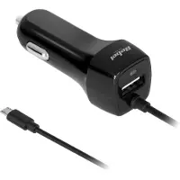 Rebel Kfz-Ladegerät 5V 2,1A USB microUSB 12V 24V