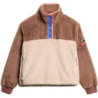 Superdry für Damen. W2012349A Supersoft Mash Up Fleece braun (M), Lässig, Polyester