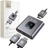 Tech-Protect Hb07 Hub-Adapter 2In1 Hdmi 4K 60Hz Space Grau