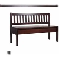 Pemora Esszimmer Sitzbank Holzbank mit Lehne Küchenbank Essbank Kiefer massiv BEN