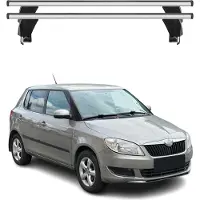 Menabo Dachträger Grundtäger für Skoda Fabia 2007-2014 ABE Aluminium Silber 2tlg