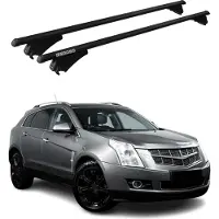Menabo Dachträger Grundtäger für Cadillac SRX 2010-2016 75kg Alu Schwarz 2tlg