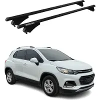 Omac Menabo Dachträger Grundtäger für Chevrolet Trax 2013-2022 75kg Alu Schwarz 2 tlg