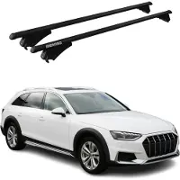 Menabo Dachträger für Audi A4 B9 Avant Allroad 2015-2025 75kg Alu Schwarz 2x