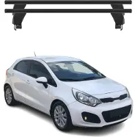 Menabo Dachträger Grundtäger für Kia Rio Schrägheck 2011-2017 50kg Alu Schwarz