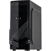 Inter-Tech B-30, Midi Tower, PC, Schwarz, ATX, micro ATX, 15 cm, 35 cm