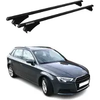 Menabo Dachträger Grundtäger für Audi A3 8V Sportback 2012-2020 75kg Alu Schwarz
