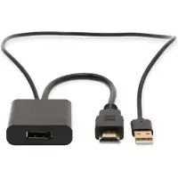 Nedis Gold Hdmi-stecker Auf Displayport-stecker/usb-a-stecker Gerade Pvc-beschichtet