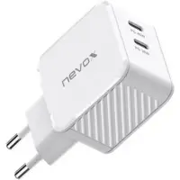 Nevox 45W DUAL - USB - C Power Delivery (PD) Ladegerät GaN, Weiss neue version