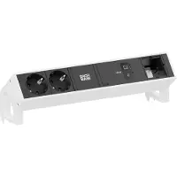 Bachmann Desk2 2Xcee7/3 1Xusb C/C 100W, 1Xcm 1,0M Ral9010