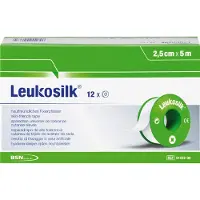 Bsn Medical BSN Leukosilk 2,5 cm x 5 m ohne Schutzring 12 St