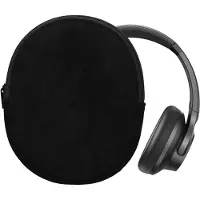 Kwmobile Hülle kompatibel mit Soundcore Q20i Tasche - Case für Headset aus robustem Cord und Neopren Stoff - Schwarz
