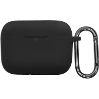 Kwmobile Schutzhülle für Marshall Motif II ANC Hülle - TPU Silikon Case für Kopfhörer Ladecase - stoßfestes Cover mit Karabiner - Schwarz