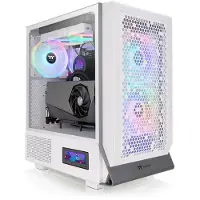 Thermaltake Ceres 300 TG, Midi Tower, PC, Weiß, ATX, EATX, micro ATX, Mini-ITX, SPCC, Gehärtetes Glas, 18,5 cm