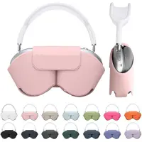Kwmobile Hülle für Apple AirPods Max / AirPods Max 2 Case - weiches Polyester Kopfhörer Cover - Sleep Mode kompatibel - Altrosa