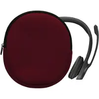 Kwmobile Neopren Kopfhörer Tasche für H390 - Kopfhörer Case - Hülle Reise Beutel für Headset Headphones - Weiche Over Ear Schutzhülle Brombeere