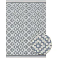 Primaflor In- und Outdoorteppich ELDORADO - Quadra - 160x230cm - Vintage Muster Außenteppich ideal als Terrassenteppich & Balkonteppich