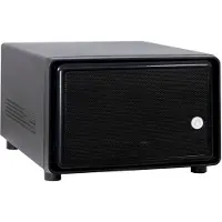 Inter-Tech SC-2100, Small Form Factor (SFF), PC, Schwarz, Mini-ITX, Stahl, Aktivität, Alarm, HDD, Netzwerk, Leistung